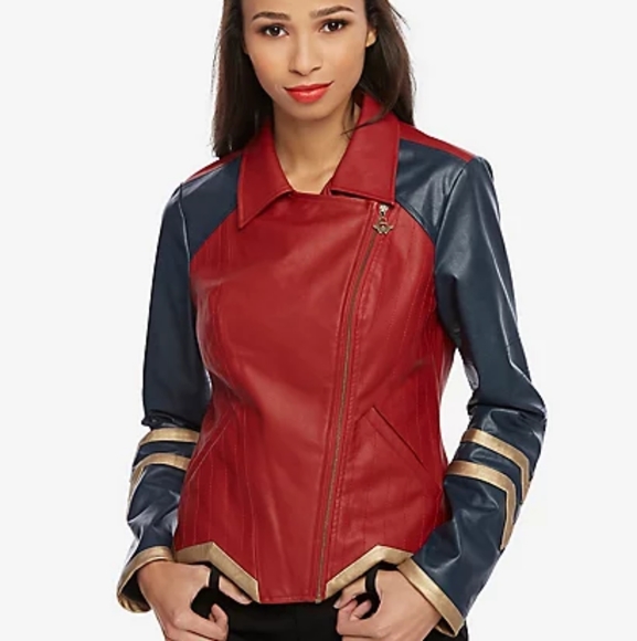 Her Universe Wonder Woman Faux Leather Jacket - Picture 3 of 6